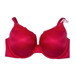 Victoria's Secret Body By Victoria Lace-Trim Perfect Shape Lined Bra Size 38DD